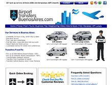 Tablet Screenshot of airporttransfersbuenosaires.com